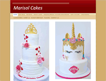 Tablet Screenshot of marisolcakes.com